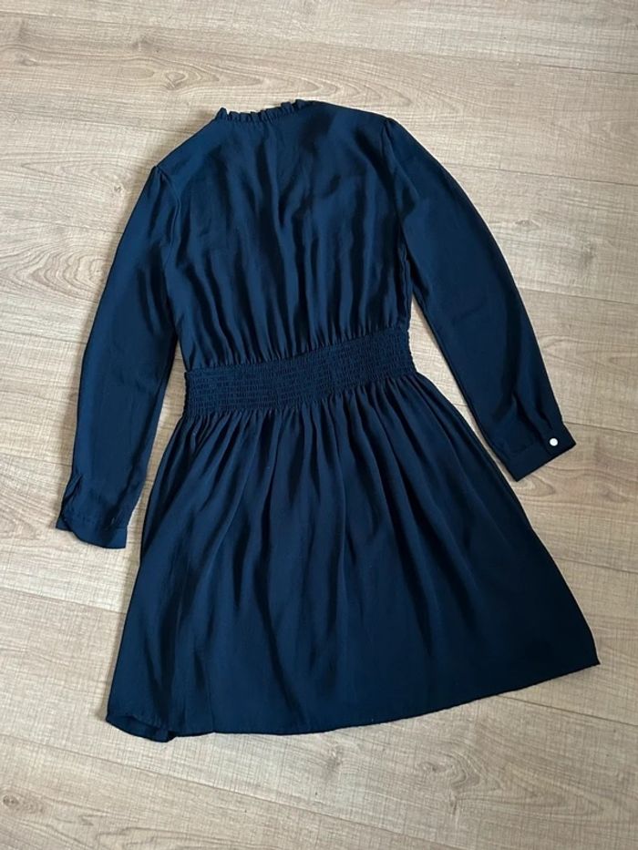 Robe bleue marine à manches longues Morgan taille 40 état satisfaisant (avec défaut) - photo numéro 8