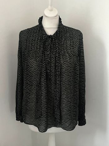 Blouse noire à motifs Bash S