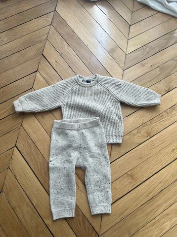 Ensemble beige 12mois