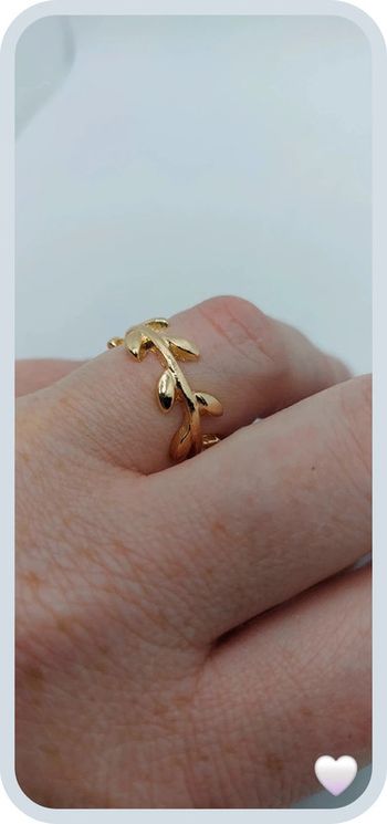 Magnifique bague dorée