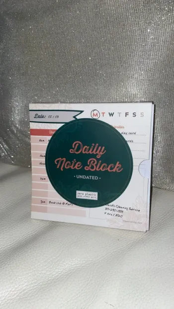 Daily Bloc note organisateur de journée neuf