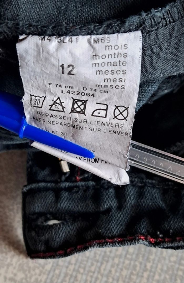 Ensemble pantalon jean et Tee-shirt NEUFS pour garçon 1 an - photo numéro 10