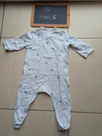 Pyjama 1 pièce léger 12 mois kiabi mixte