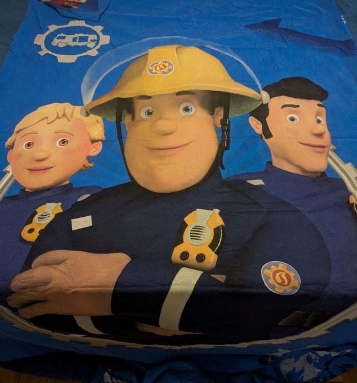 Parure de lit 1 personne Sam le Pompier