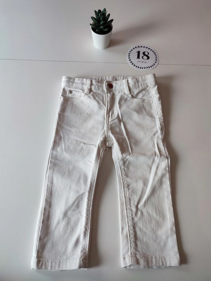 Jean blanc Jacadi – 18 mois