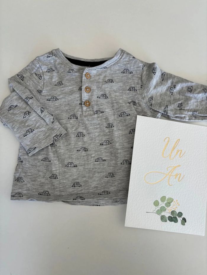 T-shirt gris Kiabi 12 mois