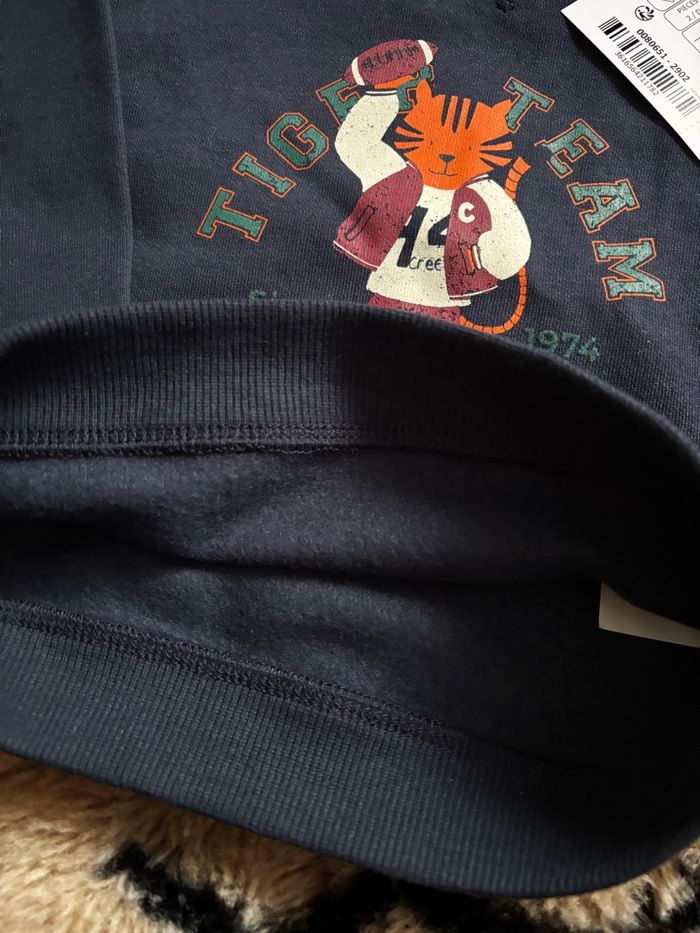 Sweat bleu tigre football CREEKS t.12m neuf - photo numéro 4