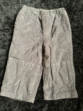 Pantalon velours gris 18 mois