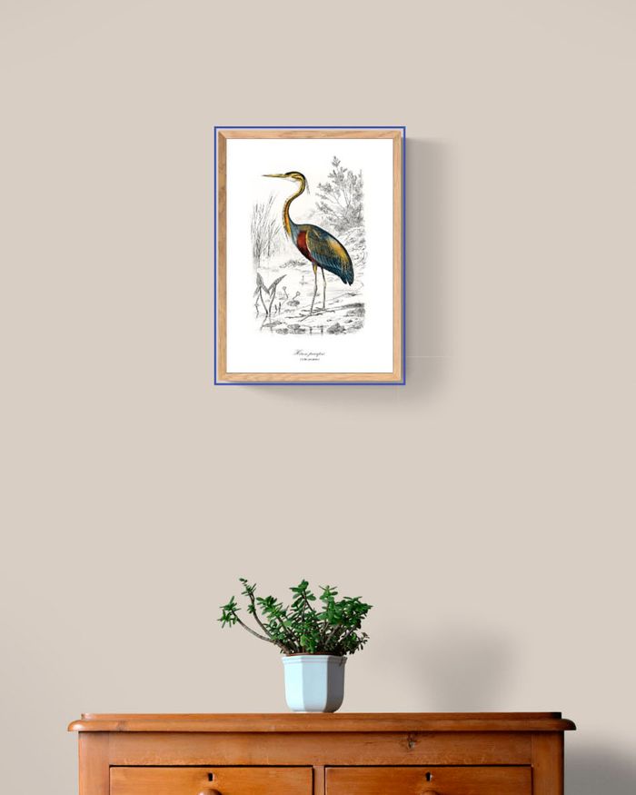 Affiche vintage Héron - photo numéro 2