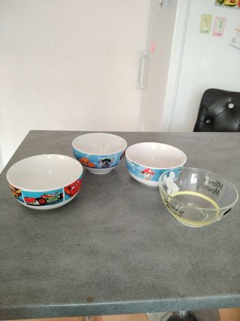 Lot de 4 bols disney