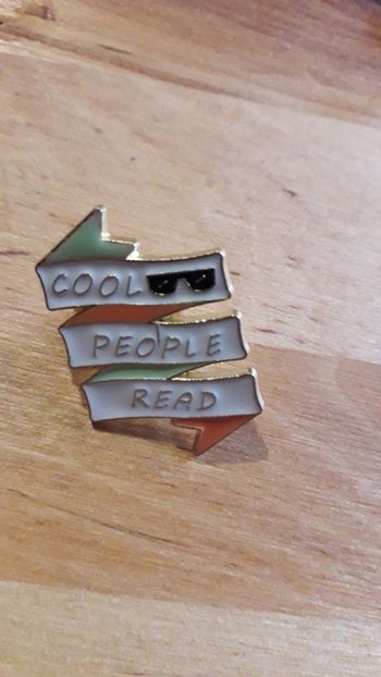 Pin's livres addict "Les gens cool lisent"