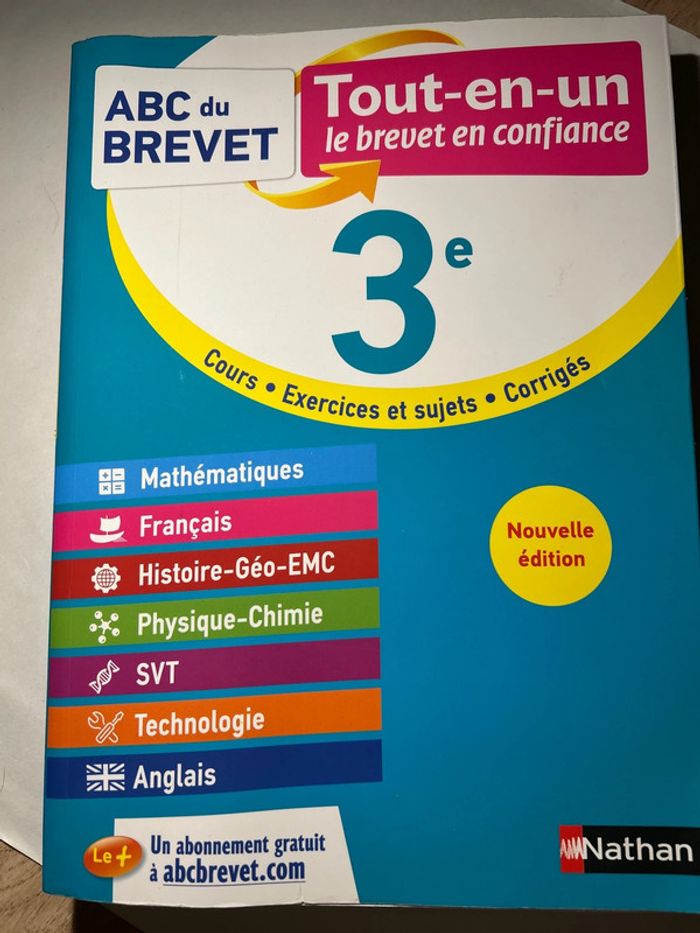 ABC du brevet tout en un neuf