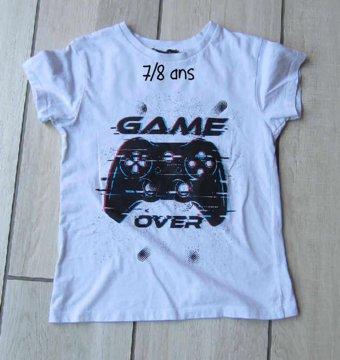 Tee shirt garcon "game over"