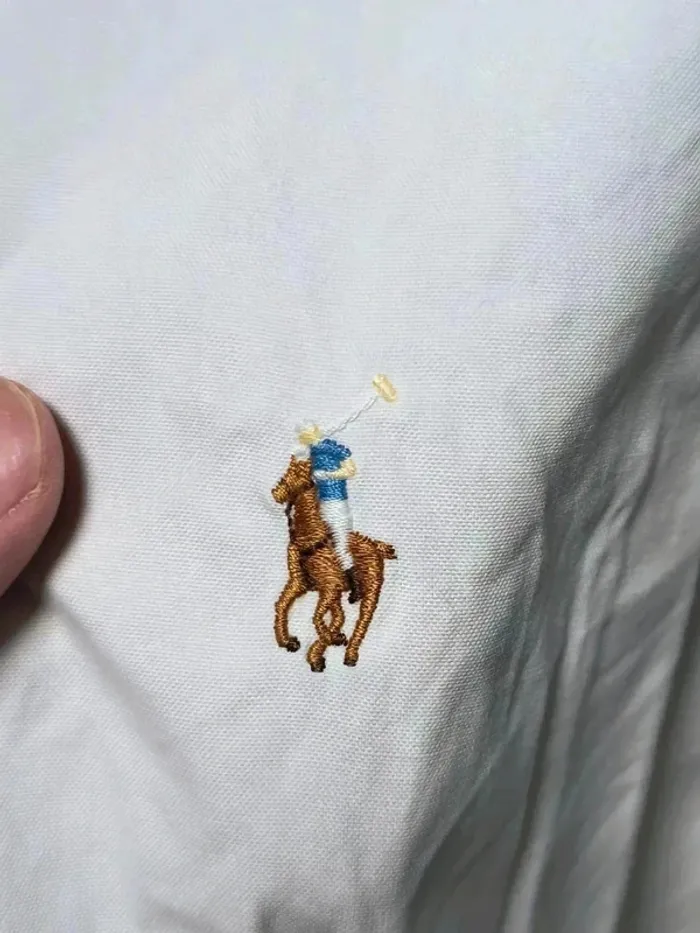 Chemise Ralph Lauren Yarmouth Blanche - Vintage Y2K - Logo Brodé - photo numéro 5