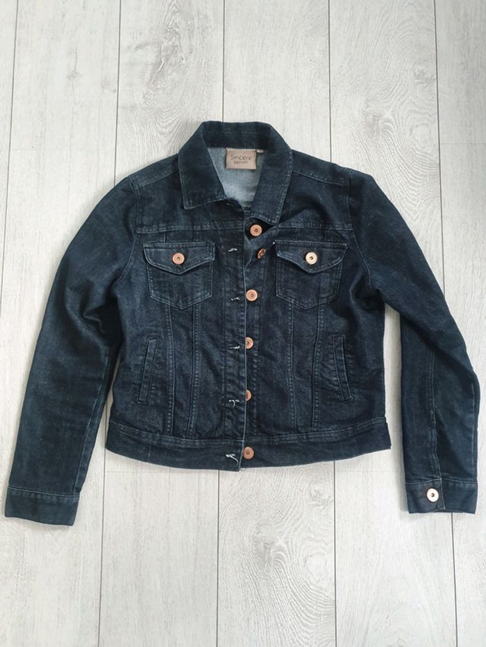Veste en Jean Foncé