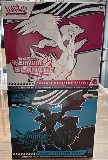 Lot de 3 ETB 10.5 Pokémon noir et blanc