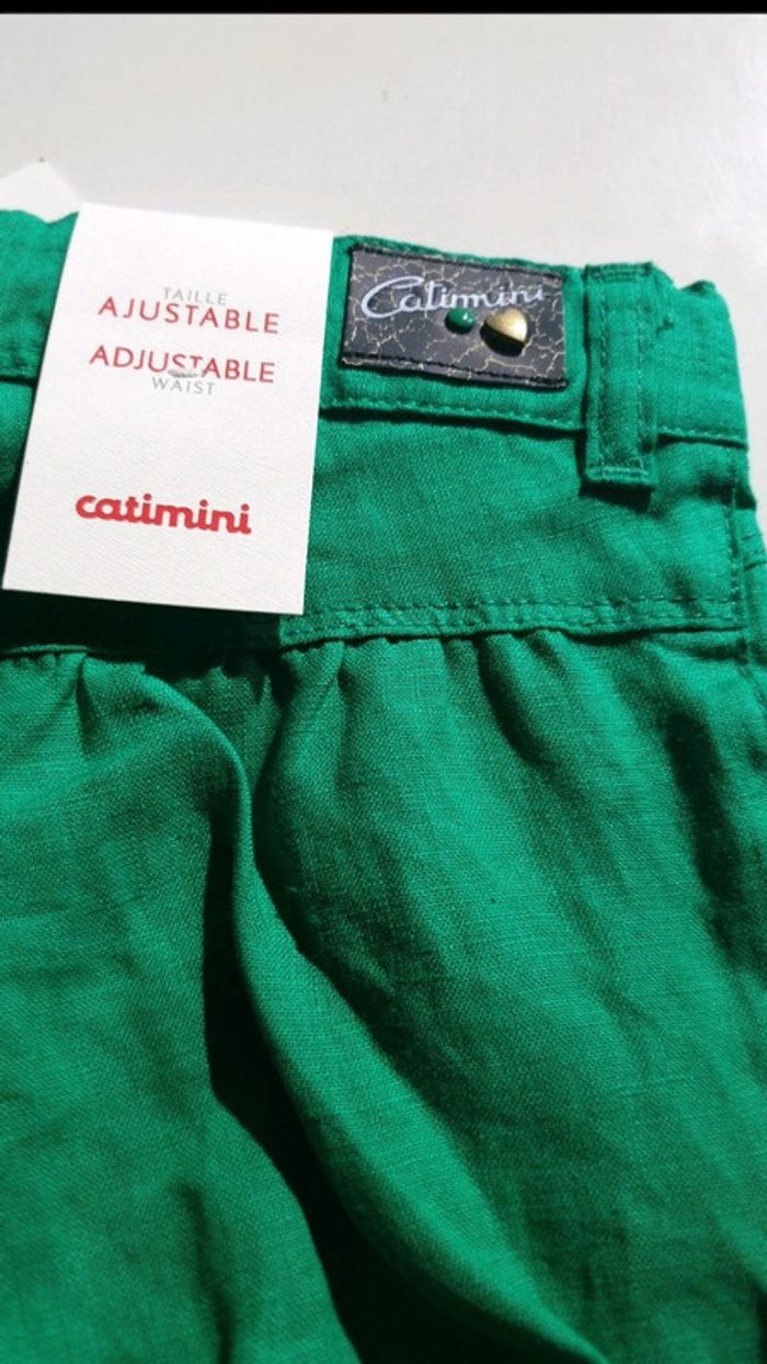 Short catimini en lin 18 mois neuf - photo numéro 3