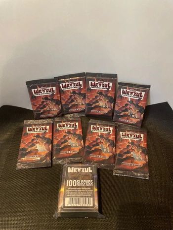 Wankul lot 8 boosters + 1 paquet de 100 sleeves saison 3 FR scellés abysse corp