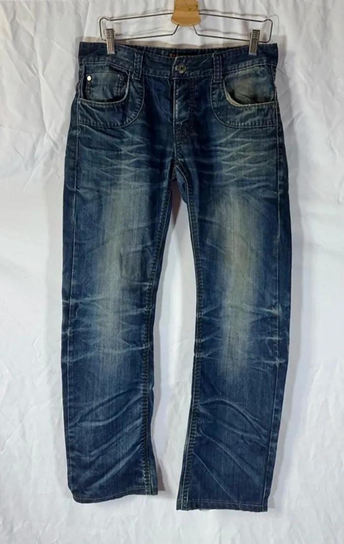Jean délavé homme Jalion denim Taille L 40