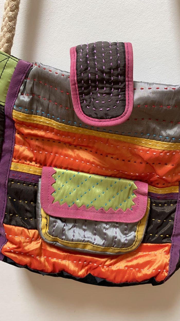 Sac bandoulière ethnique 26x28 - photo numéro 2