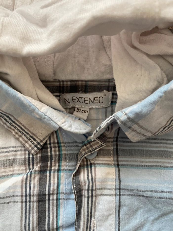 Lot 2 T-shirts manches longues & 1 chemise - 18 mois - TAO, Kiabi, In extenso - TBE - photo numéro 11