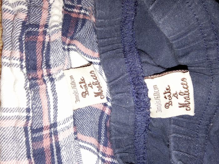 Ensemble bébé fille 3 mois chemise, ceinture, legging boîte à malices - photo numéro 5