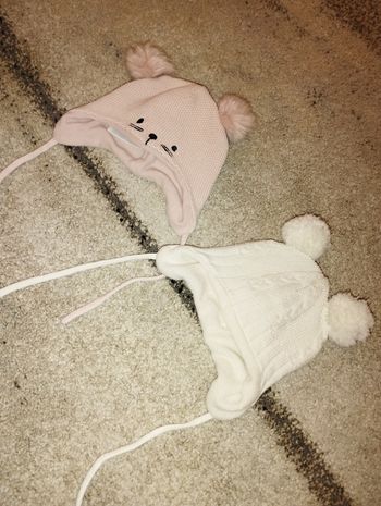 Bonnets bébé fille 2-6 mois hiver