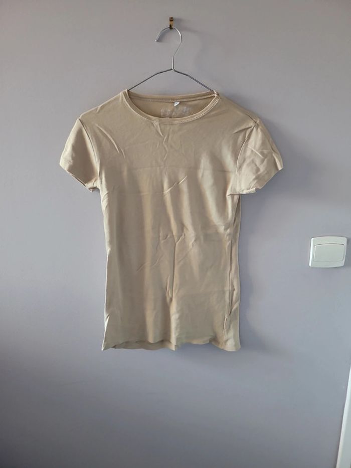T-shirt beige taille 1 Basic One