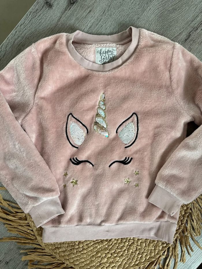 Sweat polaire c&a licorne 8 ans - photo numéro 2