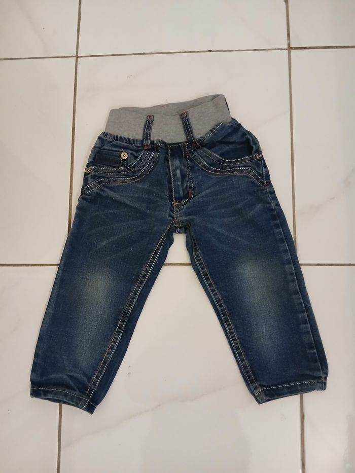 Pantalon jean bebe garcon  2 poche devant et derriere - photo numéro 4