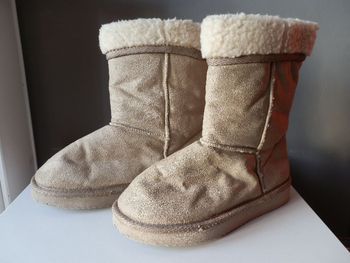 Boots faux mouton retourné