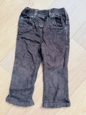 Pantalon velours côtelé Okaidi marron en 2ans