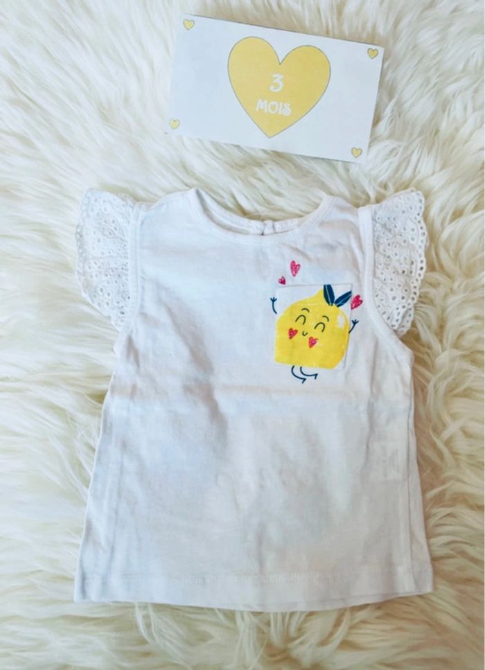 3 mois - lot 4 t-shirts MC et ML - photo numéro 2