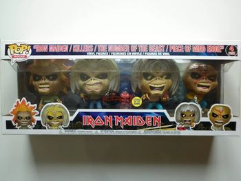 Iron Maiden Set 4 figurines Killers / The Number Of The Beast / Piece Of Mind Eddie Figurine Pop