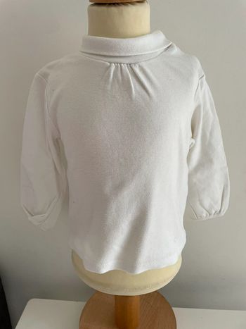 Pull blanc bébé