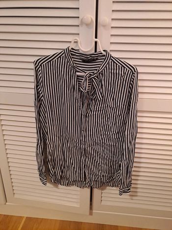 Chemise rayures et nœud taille L