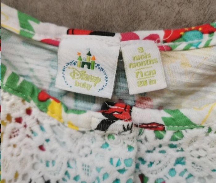 Lot barboteuses bébé fille 9 mois Minnie comme NEUVES - photo numéro 4