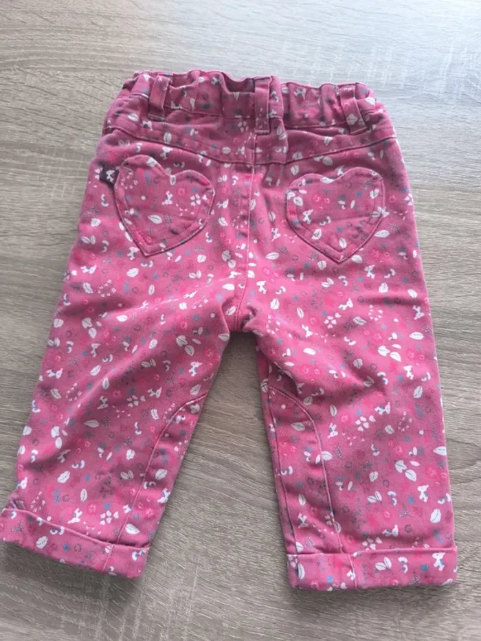 Pantalon Fleuri 9 mois sergent major - photo numéro 3