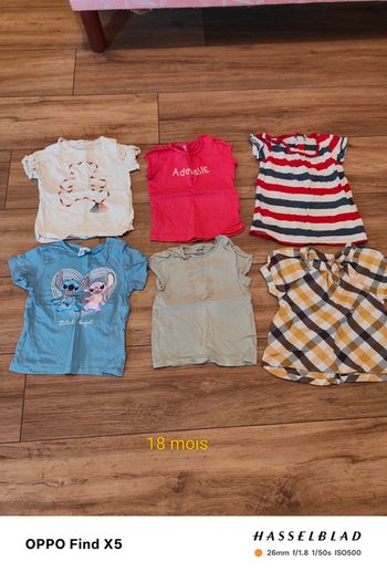 Lot de 6 tee-shirt à manches courtes