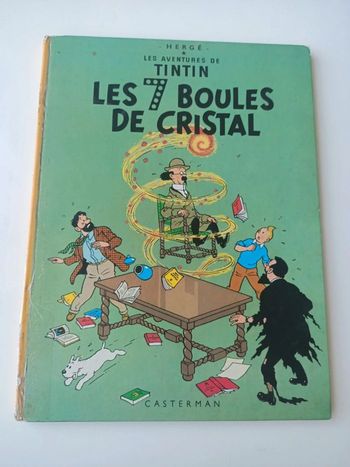 BD Tintin les 7 boules de cristal édition B39 1971