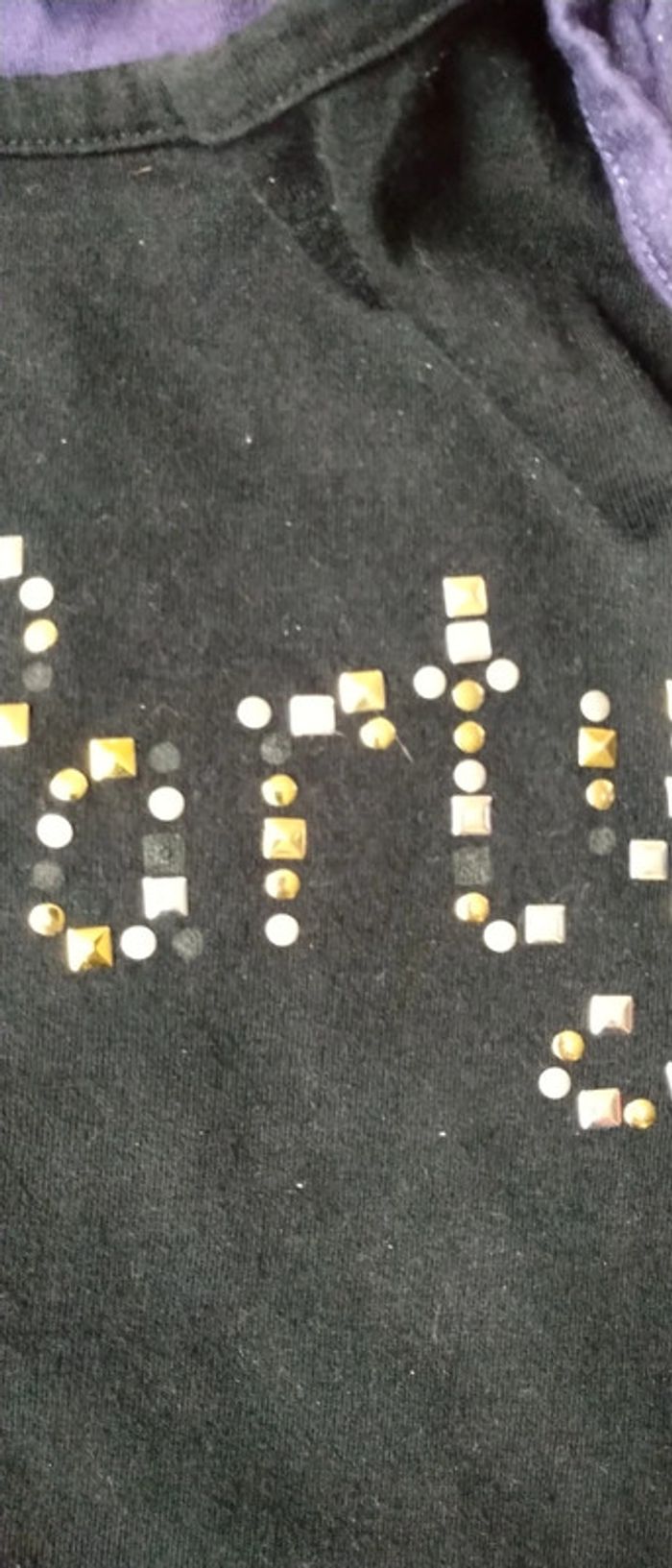 Tee-shirt boléro 2 en 1 de fête noir violet fille 7 ans zeeman - photo numéro 15