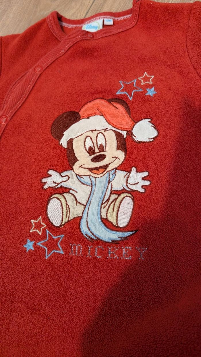 Pyjama chaud Mickey Noël. - photo numéro 2