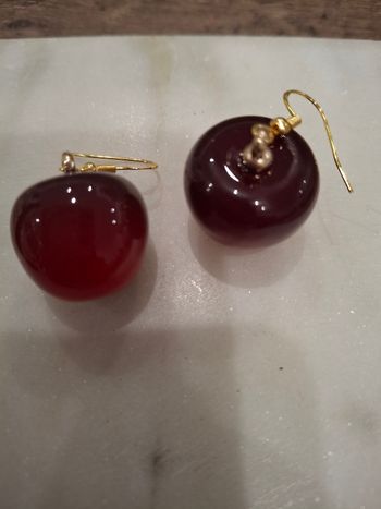 Boucles d'oreilles cerises 