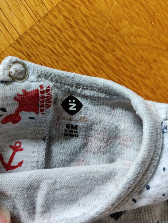 Lot de deux pyjamas légers 6 mois - photo numéro 4