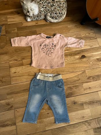 Ensemble baby face name it tres Bon etat 56cm/1-2 mois