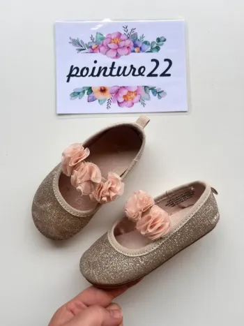 Ballerine paillette dorées 22 h&m