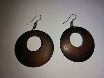 Boucle d'oreilles bois