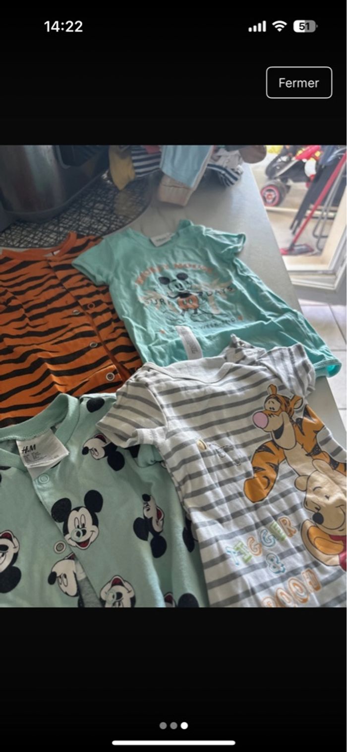 Lot barboteuses Disney