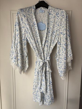 Peignoir mi-long à motif floral Bridgerton - XL