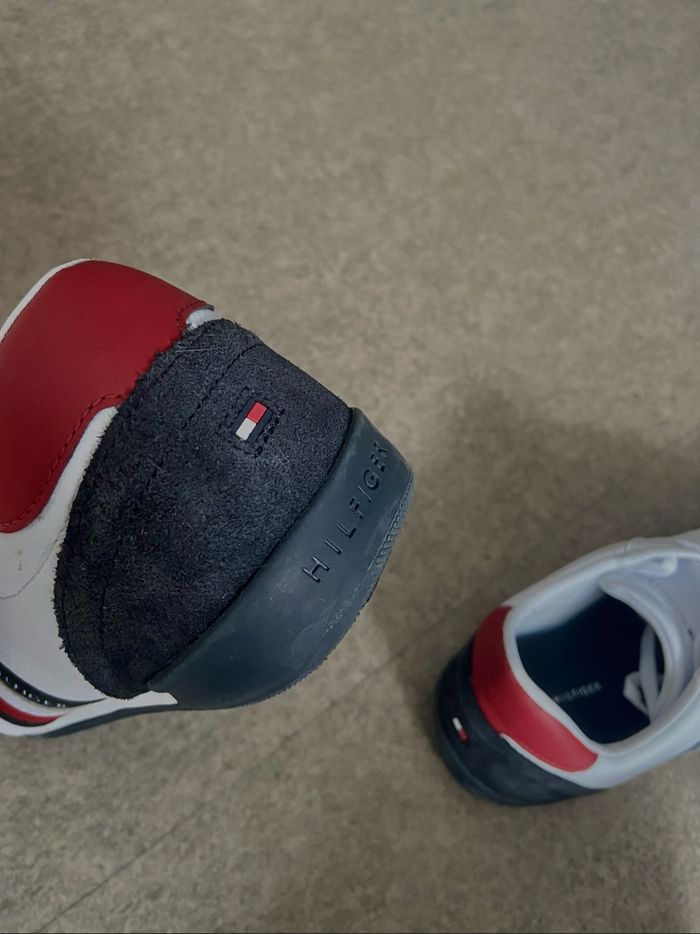 Baskets Tommy Hilfiger blanches homme – style vintage, logo tricolore - photo numéro 6